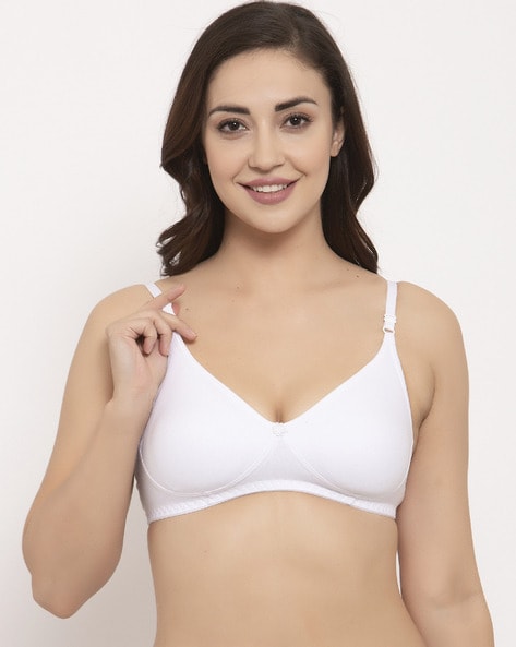 Cotton bra with adjustable straps