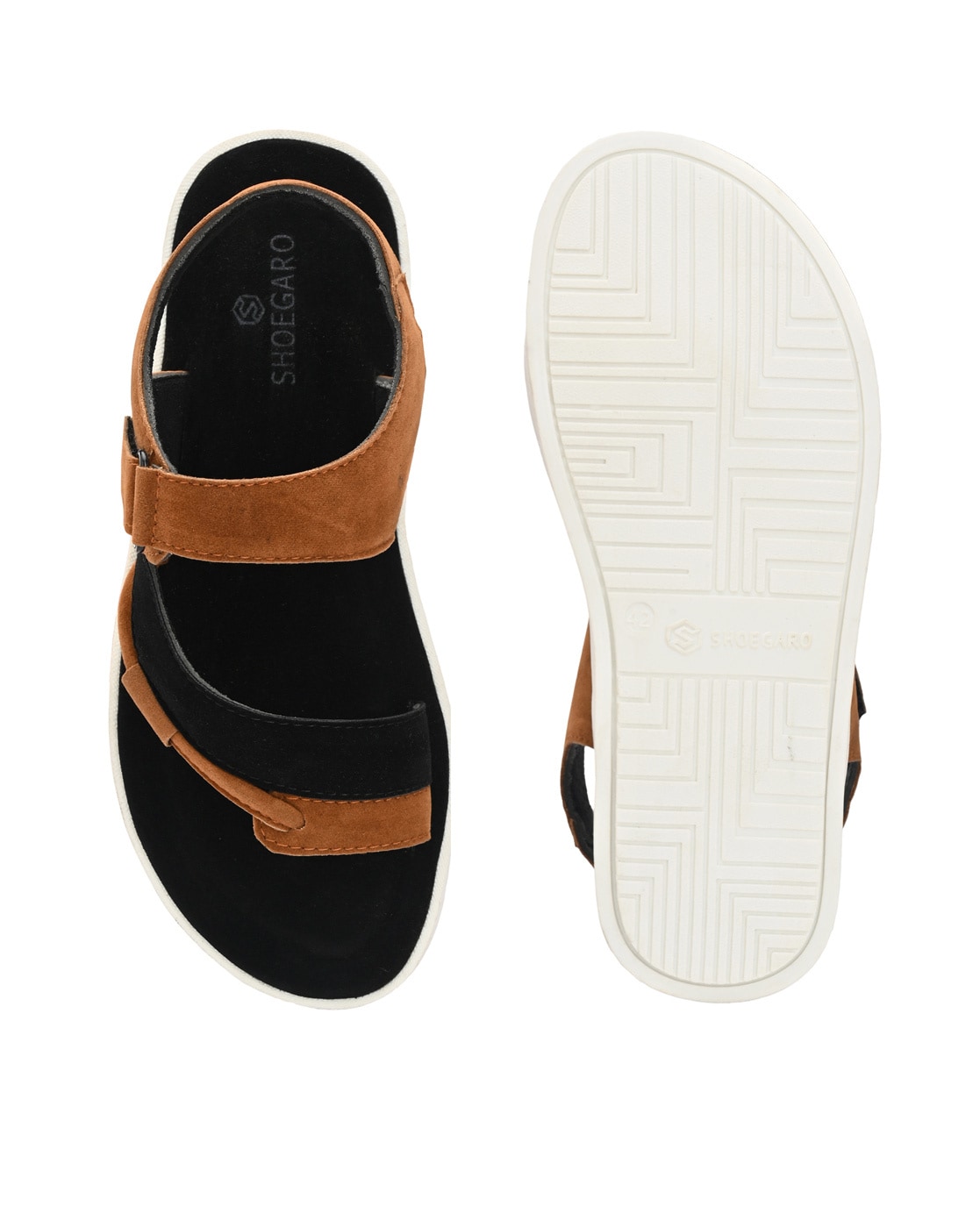 Buy Black Sandals for Men by SHOEGARO Online Ajio