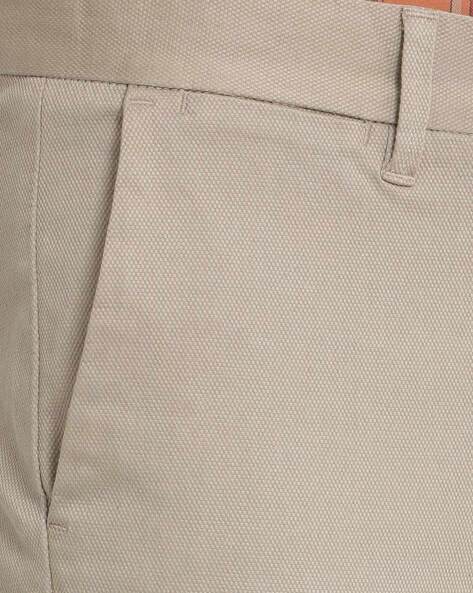 Buy Khaki Trousers & Pants for Men by T-Base Online