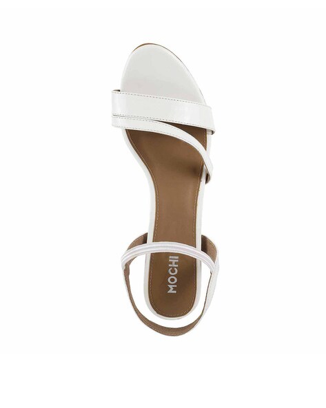 Buy White Heeled Sandals for Women by Mochi Online