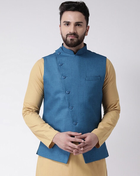 Nehru Jackets - Floral Print - Indian Wear for Men - Buy Latest Designer  Men wear Clothing Online - Utsav Fashion