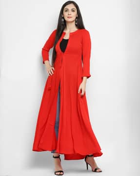 front open anarkali kurti