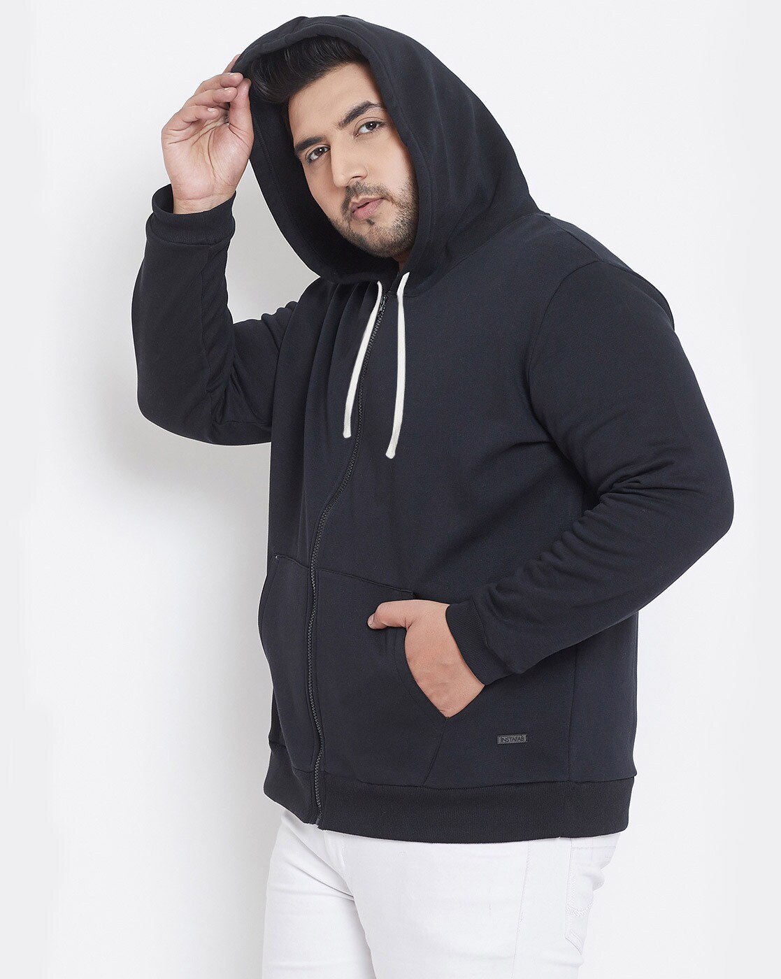 plus size zip up sweatshirt