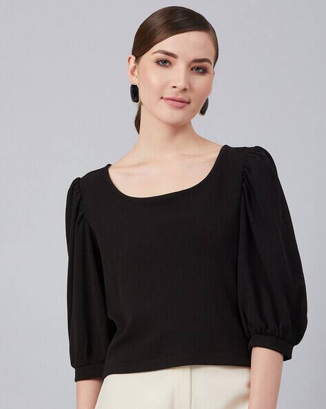 Black Tops for Women by MARIE CLAIRE 