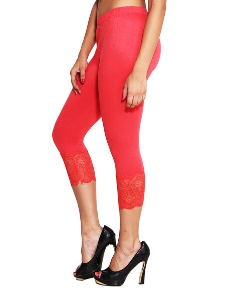 Mid-Calf Length Basic Leggings