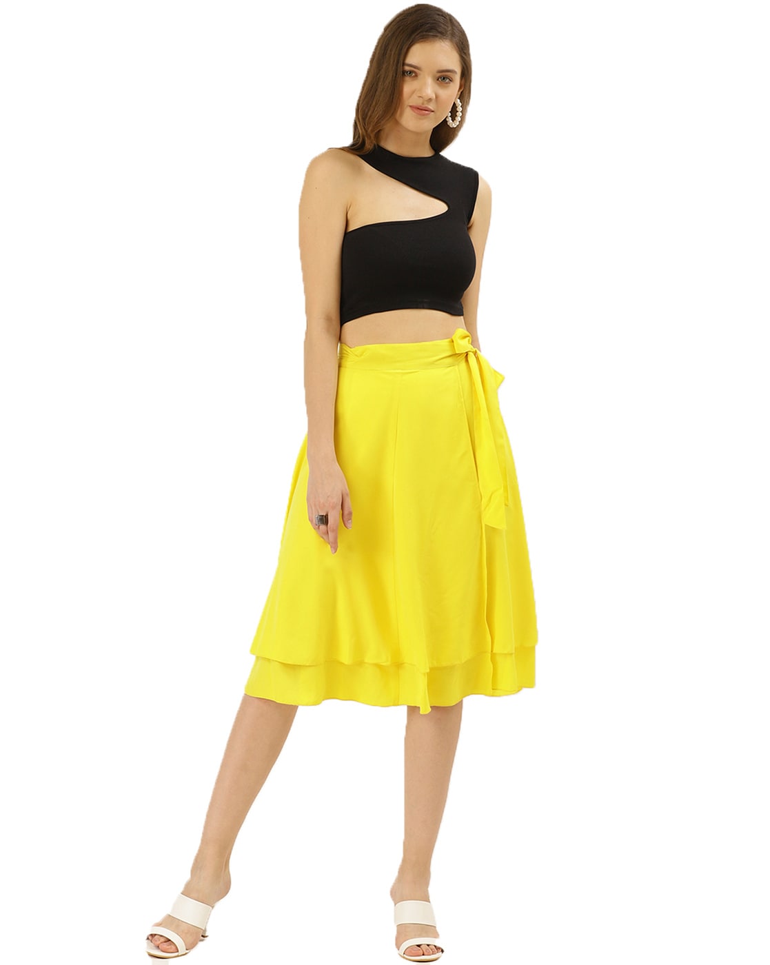 Buy Yellow Skirts for Women by Besiva ...