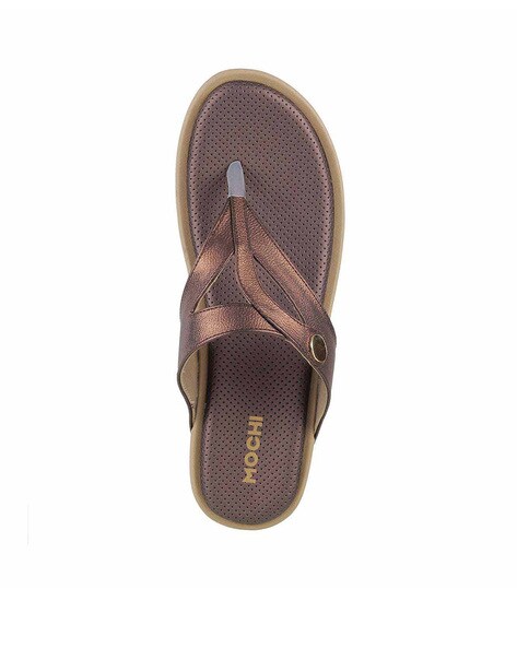 Buy Bronze Heeled Sandals for Women by Mochi Online