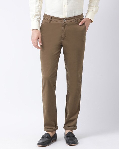 Buy online Grey Cotton Flat Front Trousers Formal from Bottom Wear for Men  by Cobb for ₹789 at 55% off | 2024 Limeroad.com
