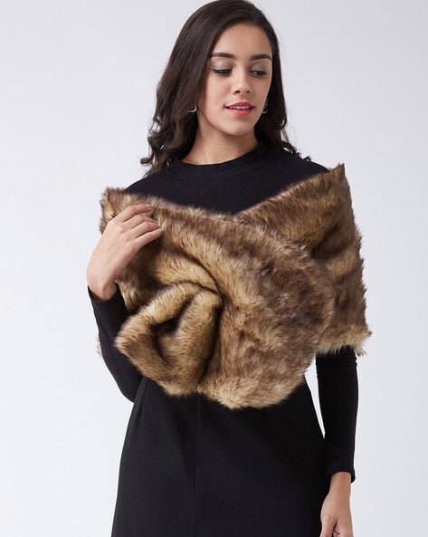 Fur cape on sale