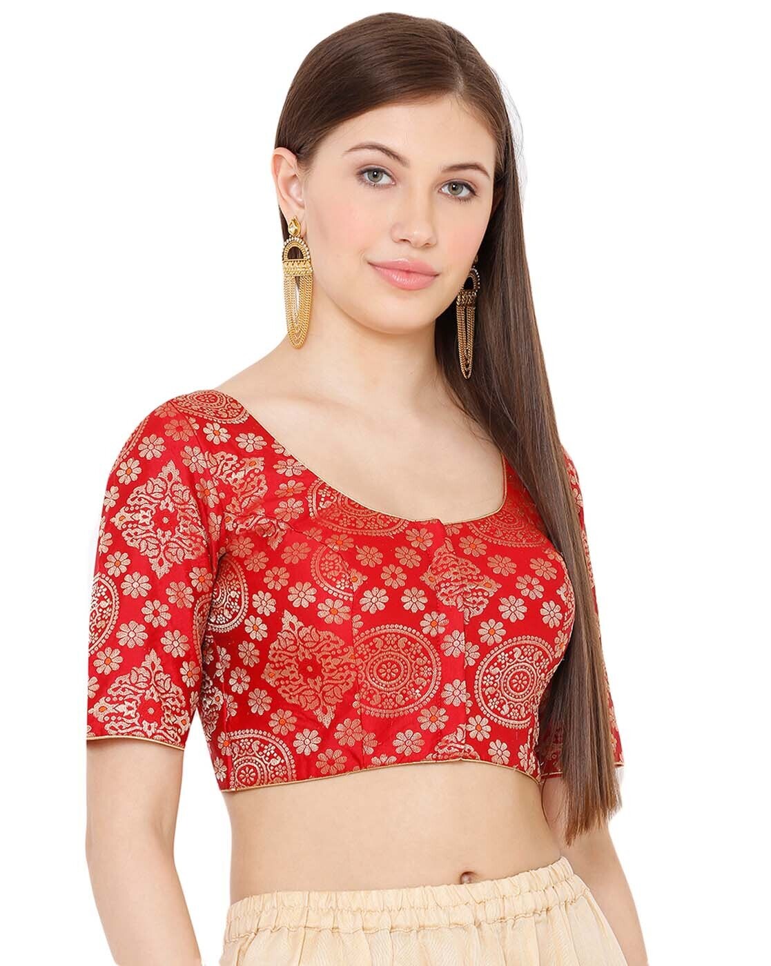 salwar studio red blouse