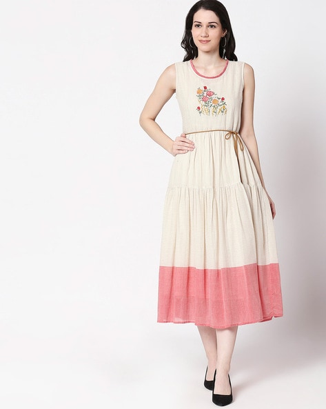 Buy Off-White Dresses & Gowns for Women by BLACK SCISSOR Online | Ajio.com