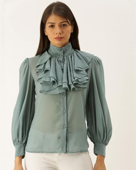 victorian blouse high neck