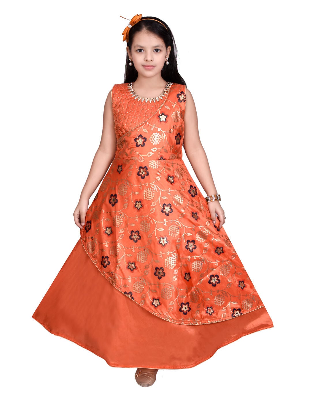 Buy Orange Dresses ☀ Frocks for Girls ...