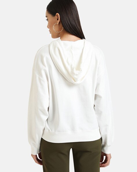 Buy White Sweatshirt & Hoodies for Women by Kazo Online 