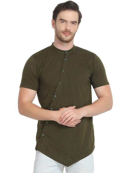 Side button shirt for men Clearance
