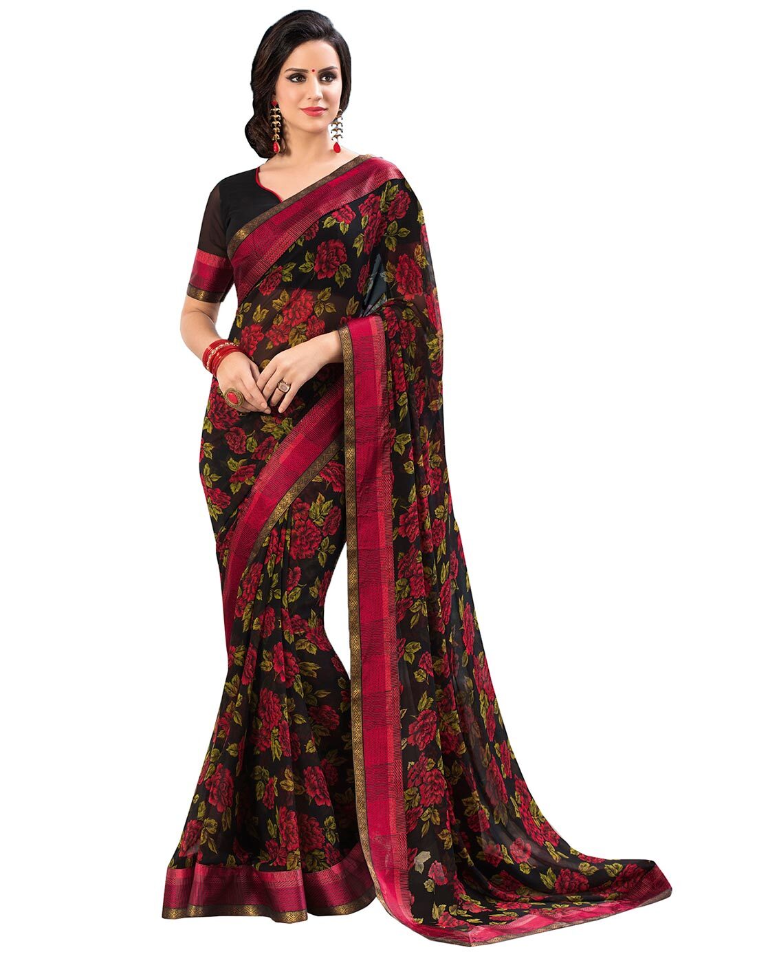 Buy Lightyellow Sarees for Women by HAVIDA SAREES Online | Ajio.com