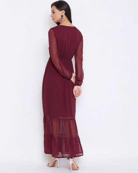 Green Long Sleeve Maternity Nursing Maxi Dress– PinkBlush