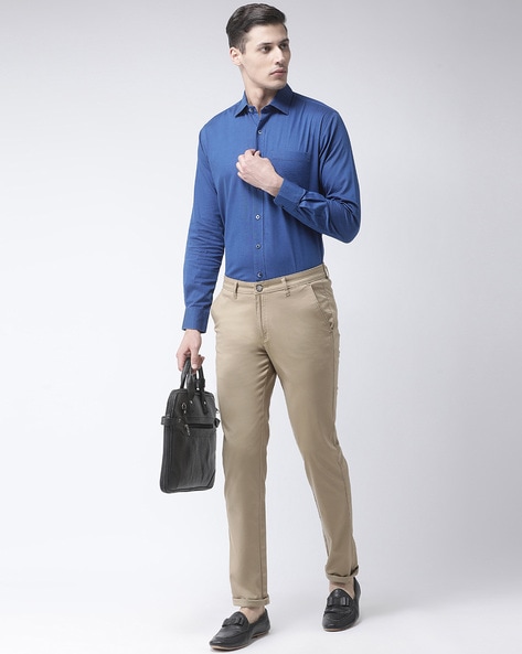 Cobb Navy Grey Ultra Fit Formal Trouser