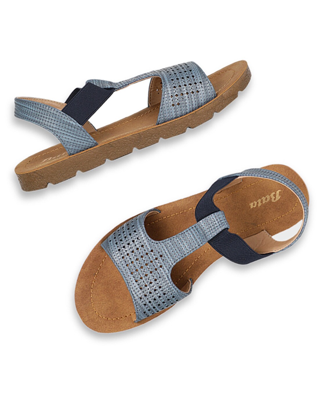 bata women's flat slippers