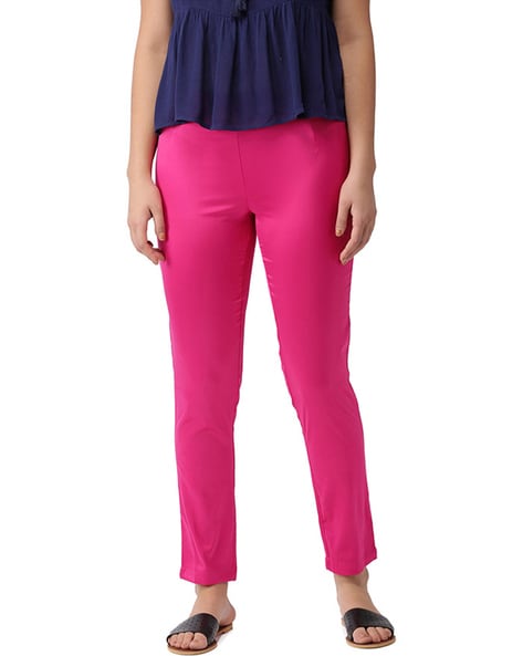 Mid-Rise Pant with Elasticated Waistband Price in India