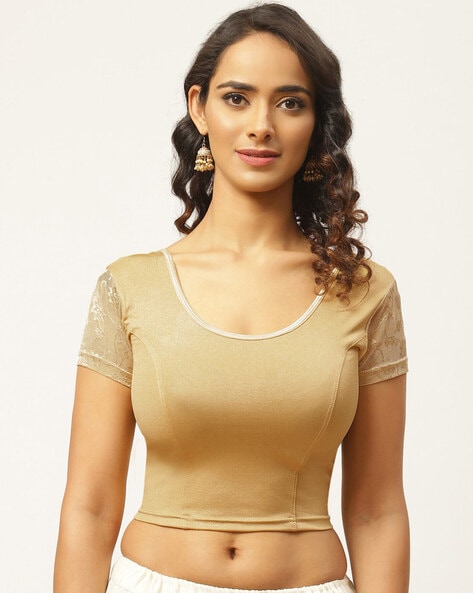 gold blouses for ladies