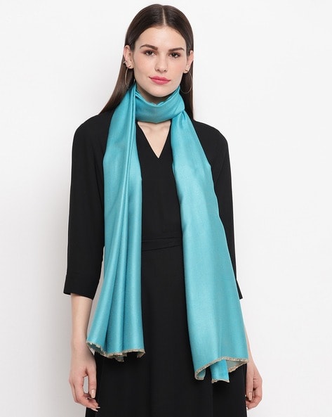 Textured Stole with Fringes Price in India