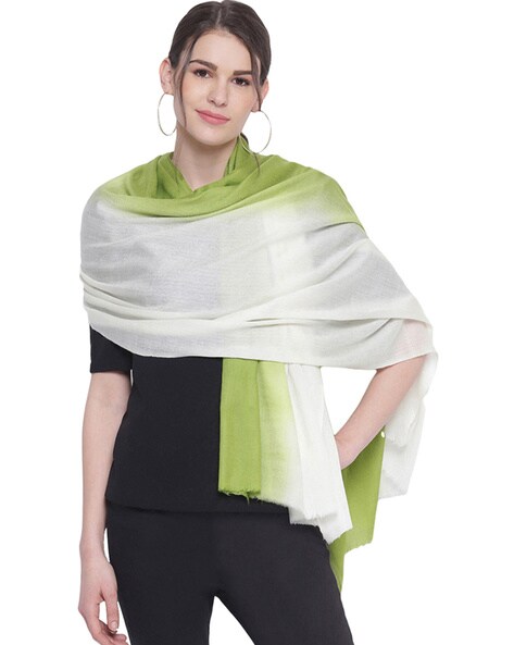 Cashmere Wool Ombre-dyed Stole Price in India