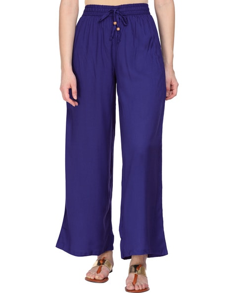 Palazzos with Drawstring waist Price in India