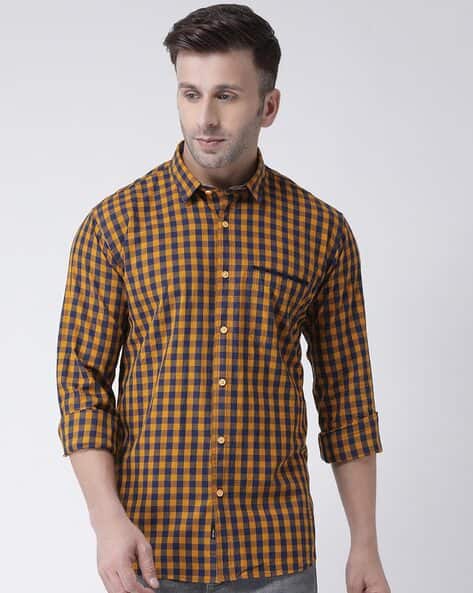 Checked Slim Fit Shirt with Full Sleeves
