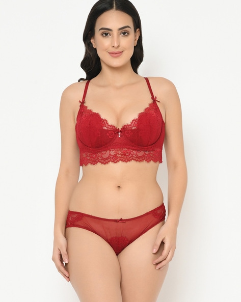 Buy Red Lingerie Sets for Women by Curvy Love Online