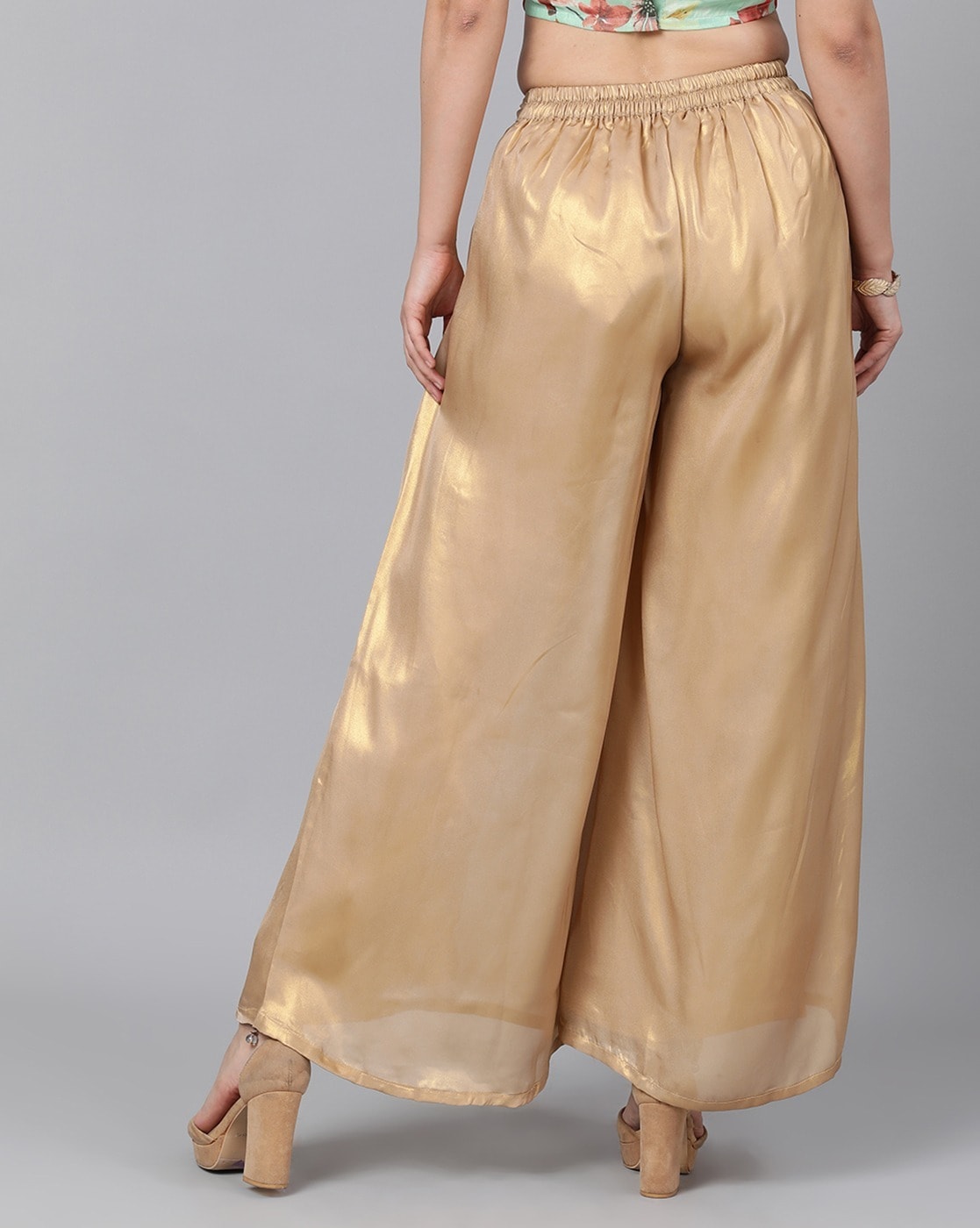 Gold Skin Color Stretch Pintucks Pants in Delhi at best price by SHE Brand  Official - Justdial