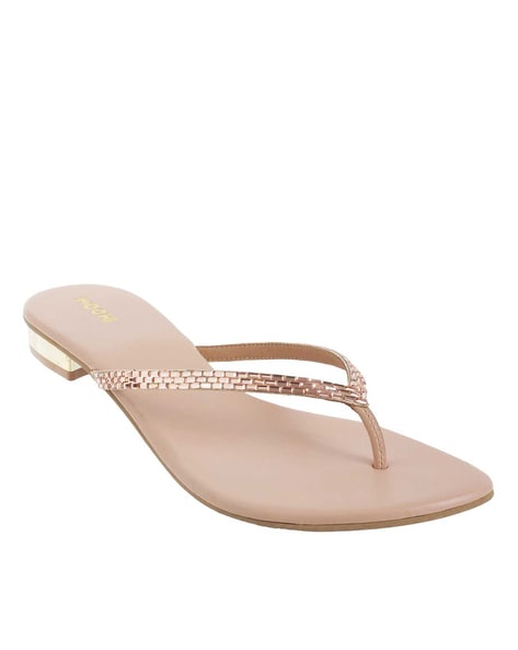 Buy Mochi Antique Gold Thong Sandals for Women at Best Price @ Tata CLiQ