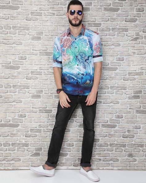 Multicolour Shirts for Men by GUNIAA 