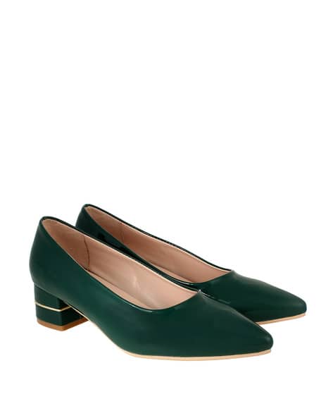 Buy Green Heeled Shoes for Women by SHERRIF Online