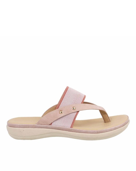 Buy Pink Flat Sandals for Women by Mochi Online