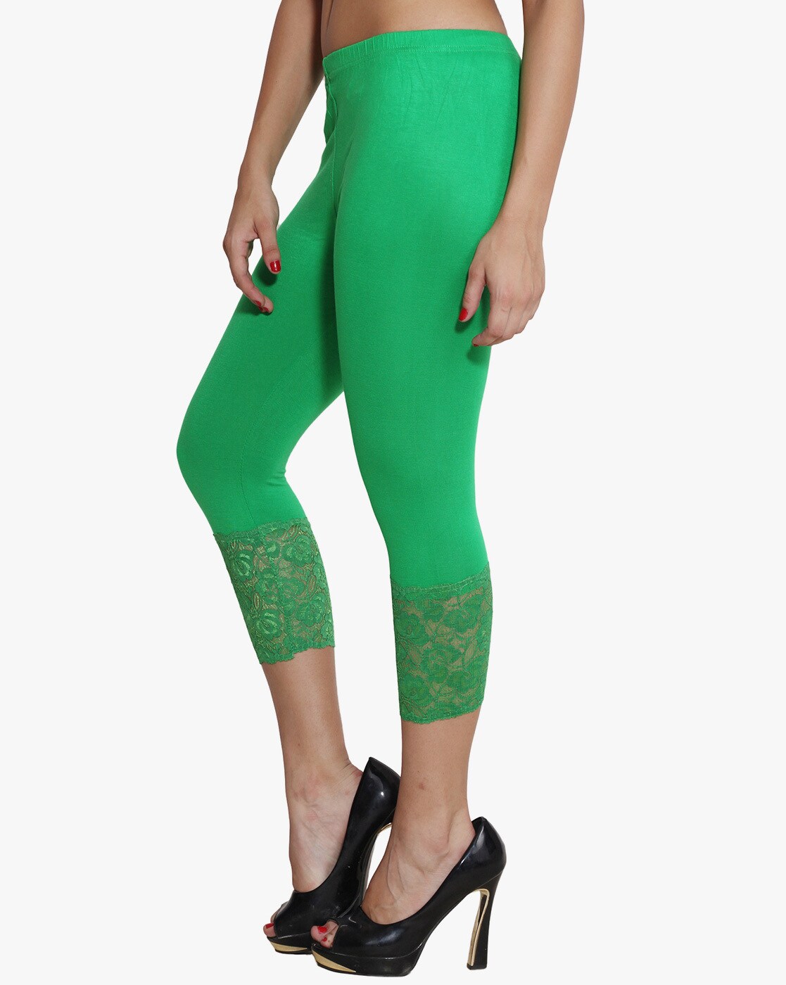 Buy TCG Comfortable 100% Cotton base Lycra Parrot Green & Pink Color  Leggings Set_GL04PGM Online at Low Prices in India - Paytmmall.com