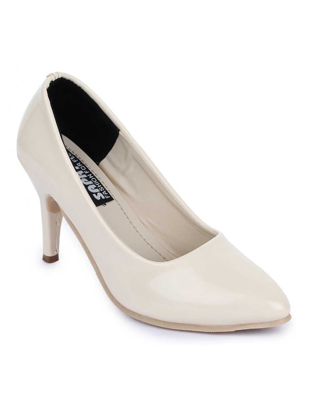 Buy Cream Heeled Shoes for Women by WALKFREE Online 