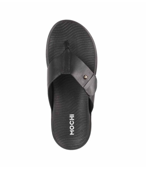 mens black thong sandals