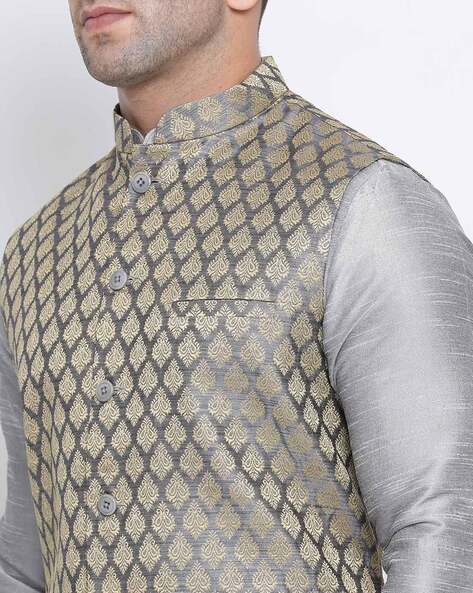 Silver Nehru Jacket