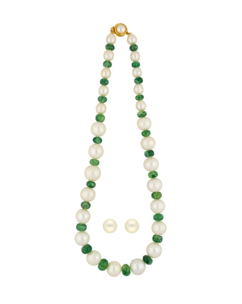 Miye Matsukata Gold Necklace with Jade and Pearls – Lisa Kramer Vintage  Collection