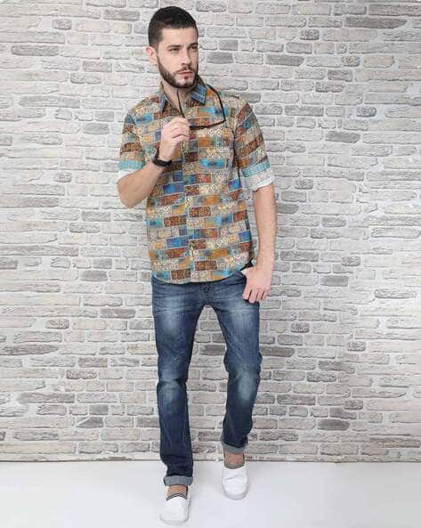 Multicolour Shirts for Men by GUNIAA 