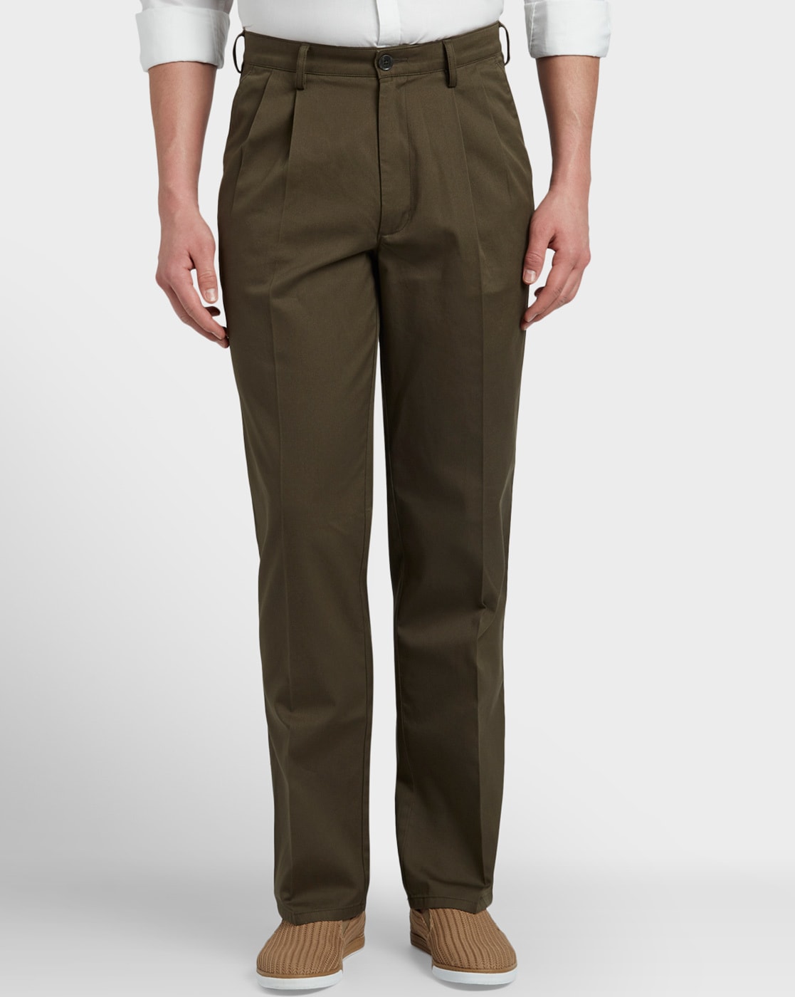 Buy Khaki Trousers & Pants for Men by Colorplus Online | Ajio.com