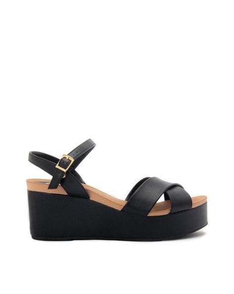 Pavers black store wedge sandals