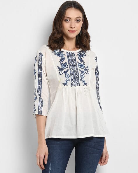 White Tops for Women by Bhama Couture 