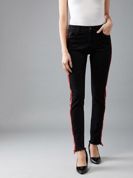 Slim Jeans with Contrast Taping
