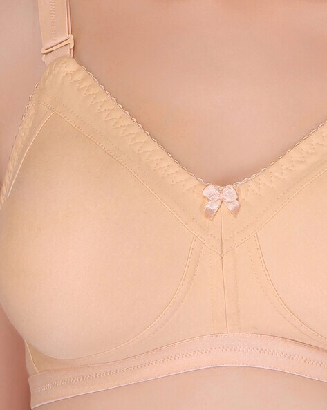 Featherline Padded Non Wired Full Coverage Minimiser Bra - Camel