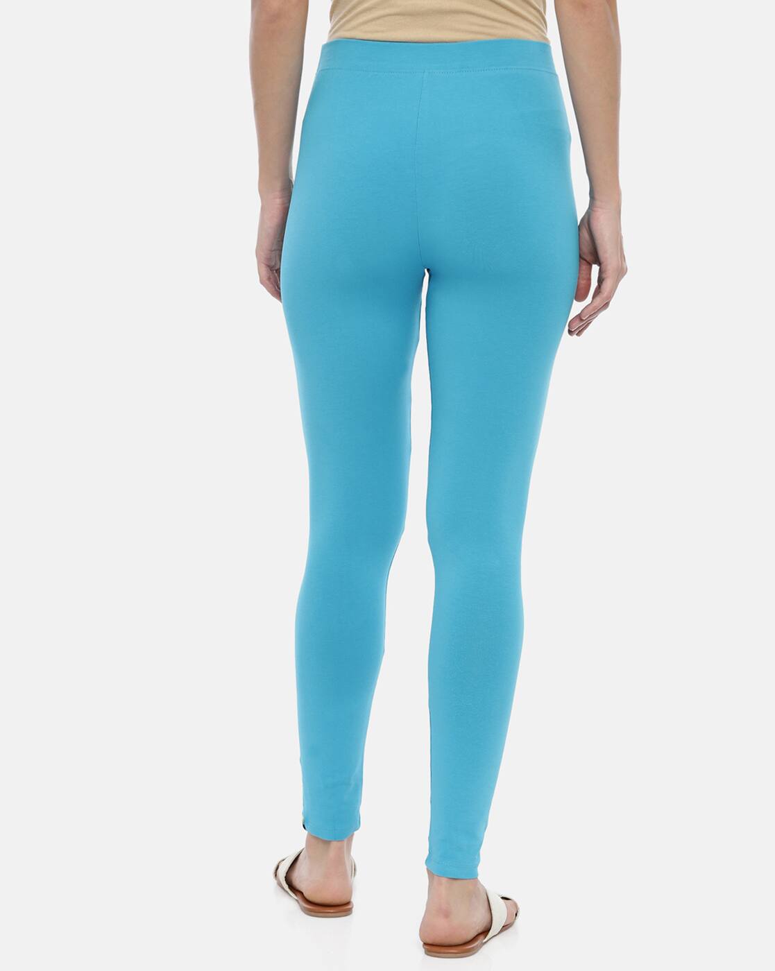 Buy Blue Leggings for Women by HUGGY 