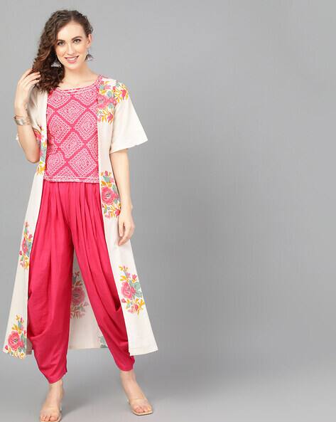 off white floral jacket