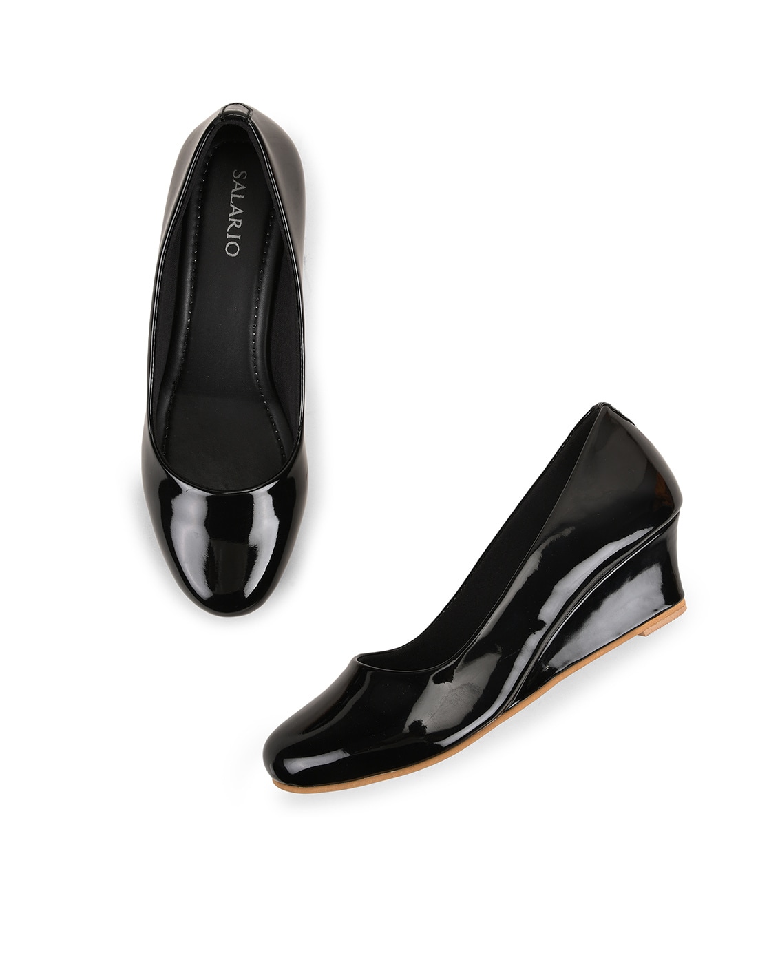 Black patent wedge shoes new arrivals