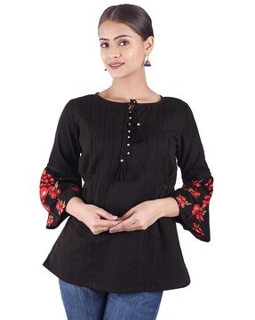 Best Offers on Embroidered tops upto 20-71% off - Limited period